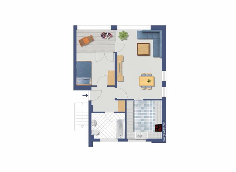 Wohnung zum Kauf provisionsfrei 177.000 € 1,5 Zimmer 57,3 m²<br/>Wohnfläche Ragazer Straße 43A Reinickendorf Berlin 13407