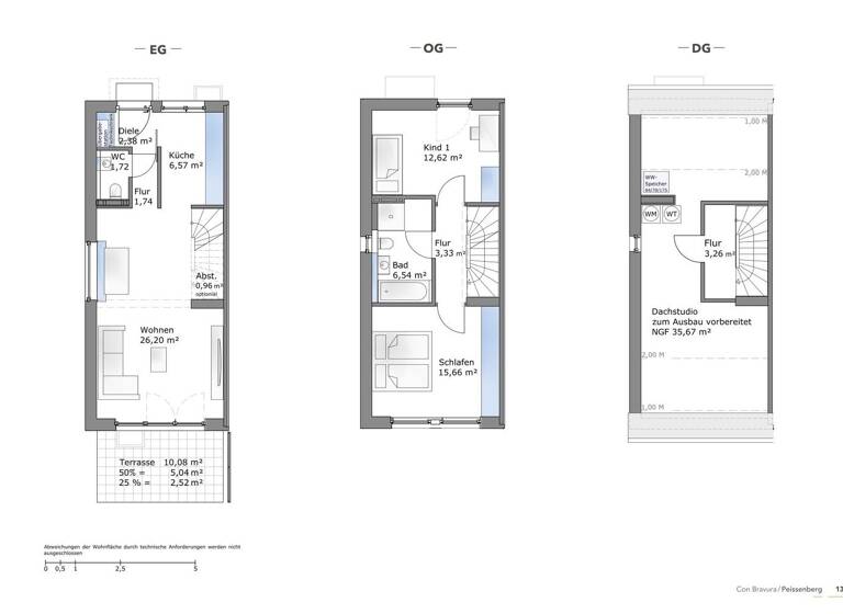 Reihenmittelhaus zum Kauf - Neubau 541.000 € 5 Zimmer 112 m² 138 m² Grundstück Peißenberg 82380