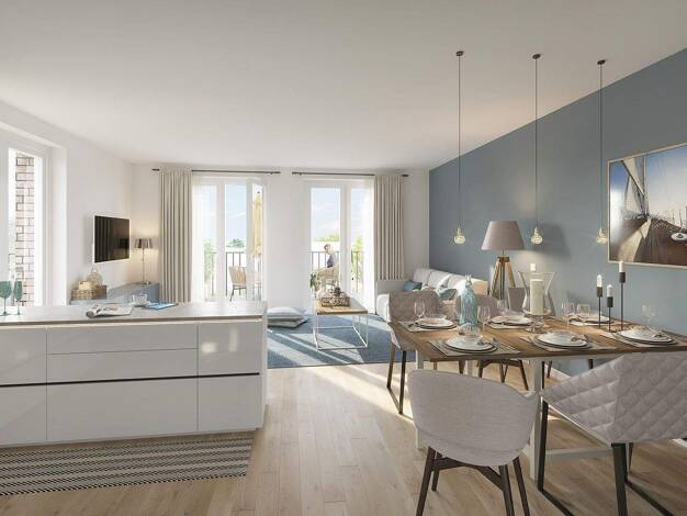 Penthouse zum Kauf - Neubau provisionsfrei als Kapitalanlage geeignet 434.900 € 2 Zimmer 61 m² Hans-Friedrich-Dibbern-Straße 1 Harksheide Norderstedt 22844