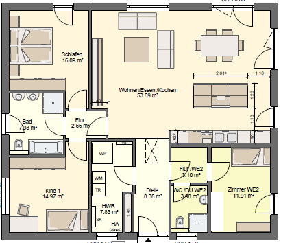 Bungalow zur Miete 1.600 € 4 Zimmer 130 m²<br/>Wohnfläche 700 m²<br/>Grundstück 01.02.2025<br/>Verfügbarkeit Tiefenthal 67311