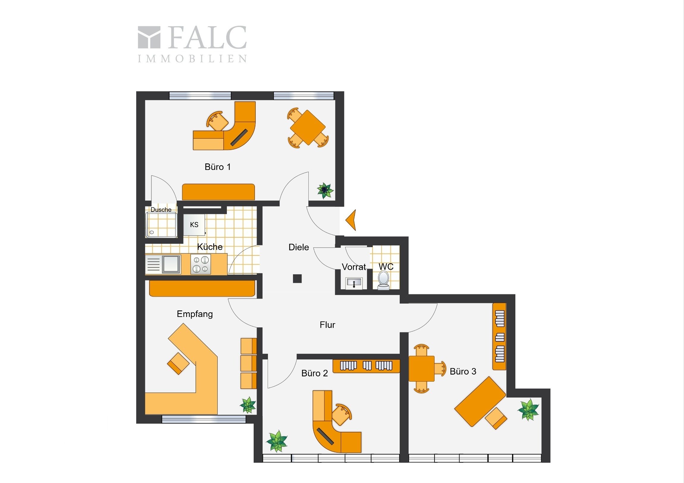 Praxis zum Kauf 200.000 € 4 Zimmer 103 m²<br/>Bürofläche Eberhardshof Nürnberg 90429