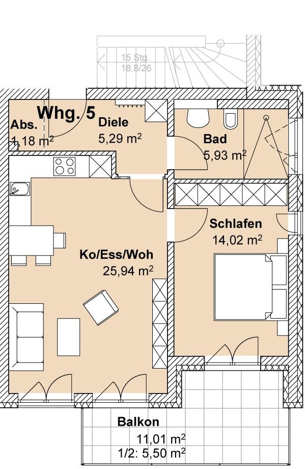 Wohnung zur Miete 765 € 2 Zimmer 57,9 m²<br/>Wohnfläche 1.<br/>Geschoss Pfaffenhofen a d Ilm Pfaffenhofen an der Ilm 85276