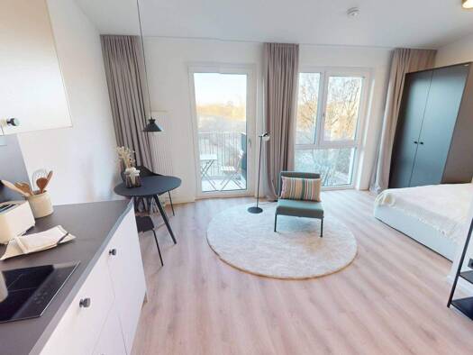 Studio zur Miete 765 € 1 Zimmer 28,4 m² 3. Geschoss frei ab 01.04.2026 Scharnweberstraße 2 Oberschöneweide Berlin 12459