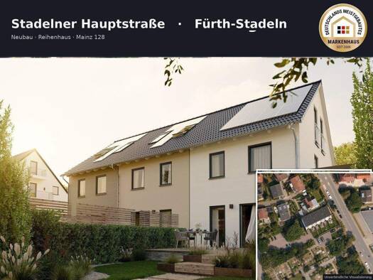 Reihenendhaus zum Kauf provisionsfrei 664.298 € 6 Zimmer 149 m² 207 m² Grundstück frei ab sofort Stadelner Hauptstraße 41 Stadeln Fürth 90765