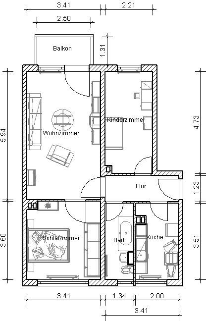 Wohnung zur Miete 343 € 3 Zimmer 58,2 m²<br/>Wohnfläche 4.<br/>Geschoss 01.03.2025<br/>Verfügbarkeit Fritz-Simonis-Str. 41 Möckern Leipzig 04159