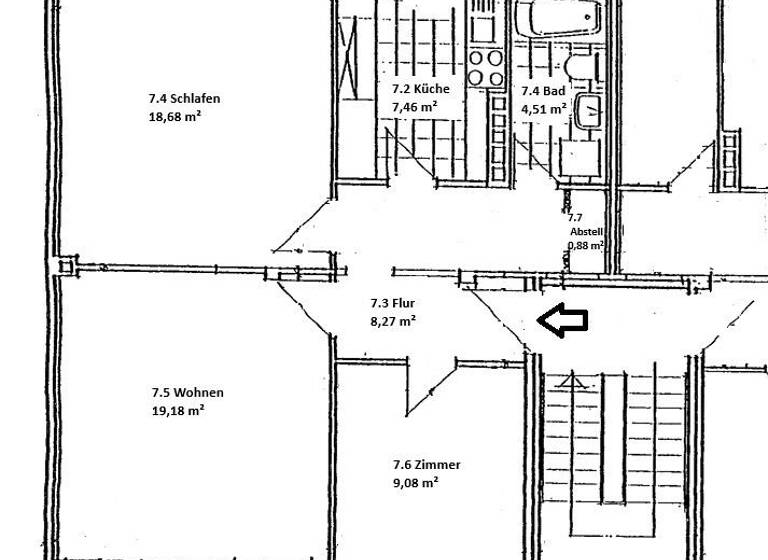 Wohnung zum Kauf provisionsfrei 170.000 € 3 Zimmer 61,8 m²<br/>Wohnfläche Dachgeschoss, 4.<br/>Geschoss Kröpeliner Tor-Vorstadt Rostock 18057