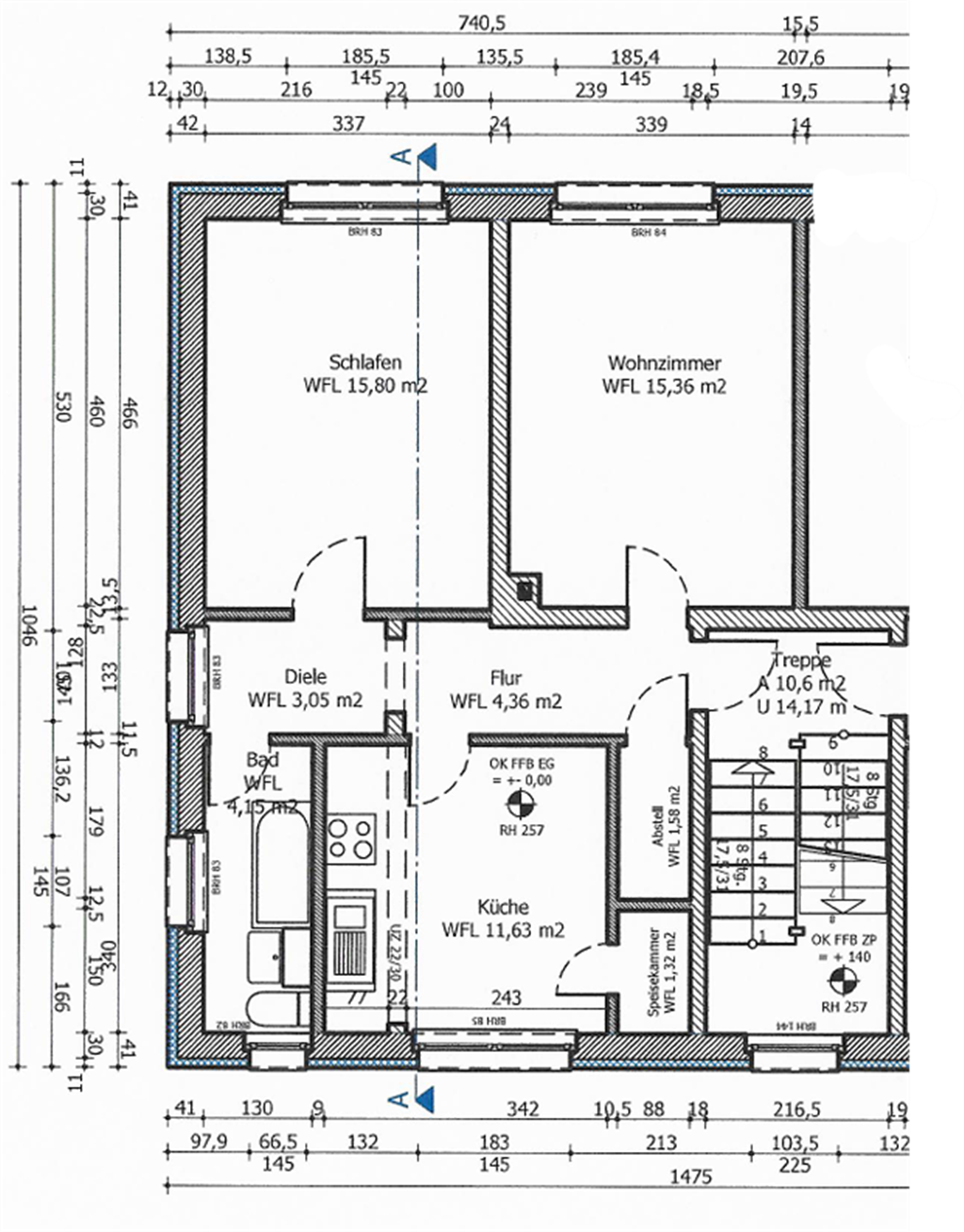 Wohnung zur Miete 360 € 2 Zimmer 55,9 m²<br/>Wohnfläche ab sofort<br/>Verfügbarkeit Salow Datzetal 17099