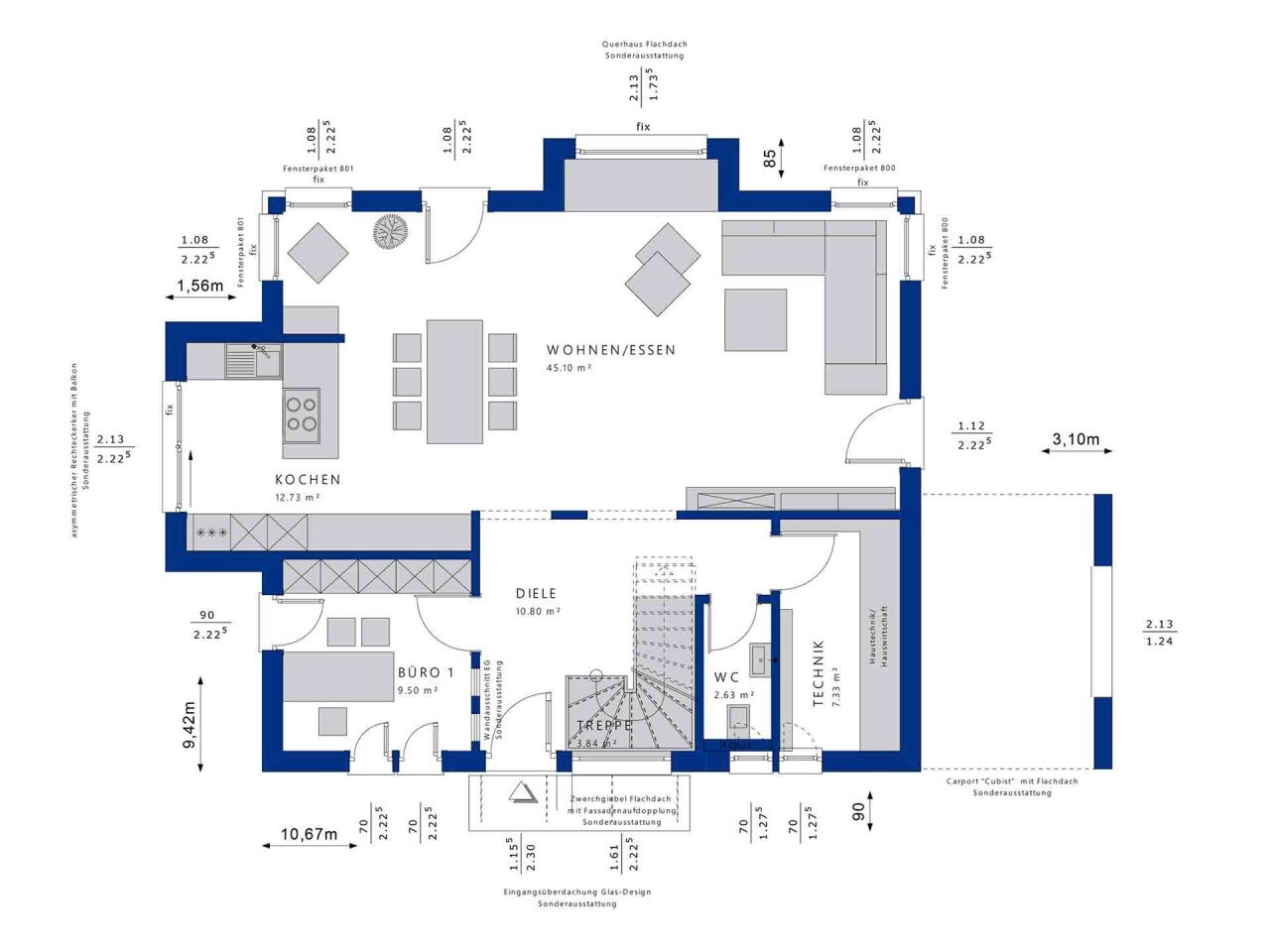 Einfamilienhaus zum Kauf 620.100 € 6 Zimmer 171,4 m²<br/>Wohnfläche 495 m²<br/>Grundstück Wildbader Straße 50/3 Rötenbach Bad Teinach 75385