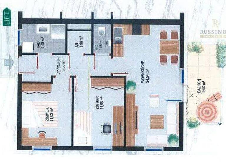 Wohnung zum Kauf 159.000 € 3 Zimmer 61,9 m² 3. Geschoss frei ab 01.05.2026 Knittelfeld 8720
