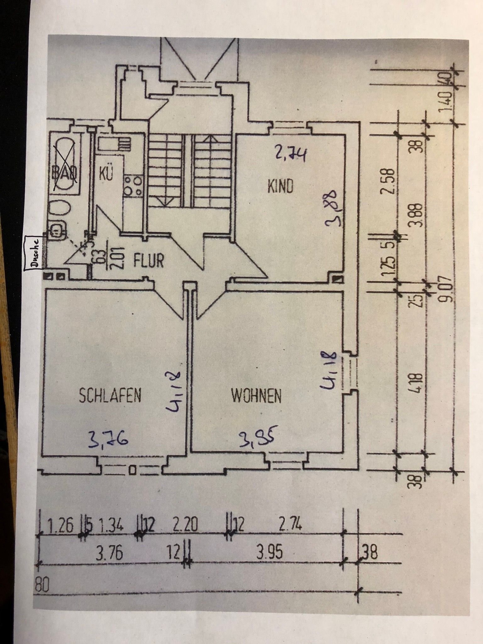 Studio zur Miete 1.200 € 3 Zimmer 54 m²<br/>Wohnfläche 2.<br/>Geschoss ab sofort<br/>Verfügbarkeit Eckenheim Frankfurt am Main 60435