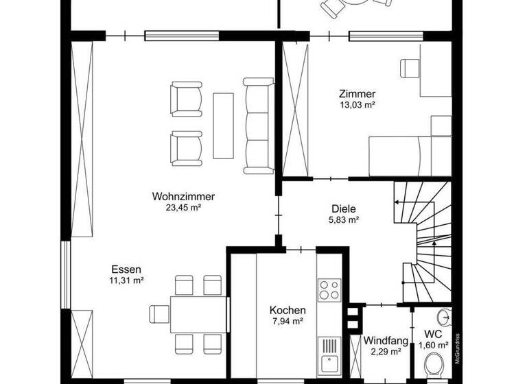 Doppelhaushälfte zur Miete 2.000 € 5,5 Zimmer 155 m² 404 m² Grundstück Neuenburg Neuenburg am Rhein 79395