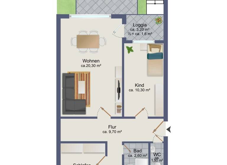 Wohnung zum Kauf 339.000 € 3 Zimmer 73,5 m² EG Lottbek Ammersbek 22949