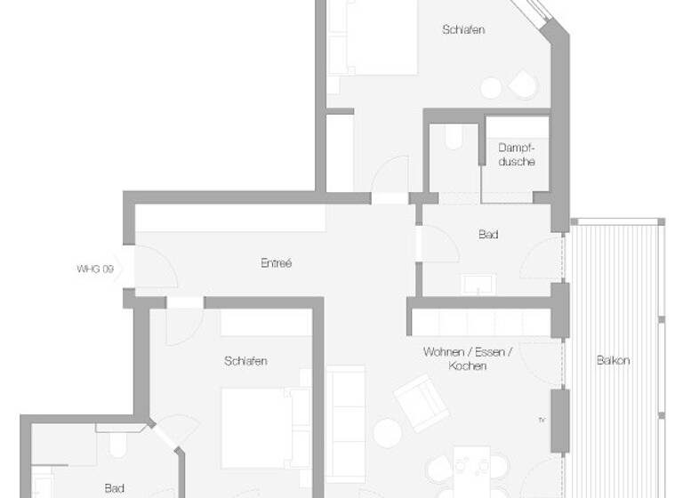 Wohnung zum Kauf 974.370 € 3 Zimmer 90,5 m²<br/>Wohnfläche 2.<br/>Geschoss Binz Binz 18609