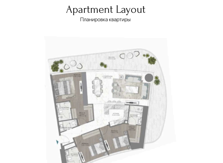 Wohnung zum Kauf 2.115.257 € 4 Zimmer 197,4 m² Dubai