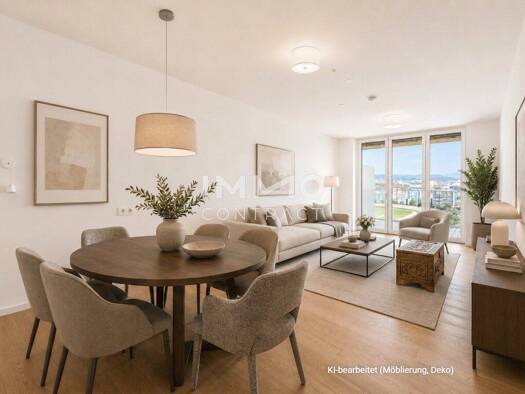 Wohnung zum Kauf - Erstbezug provisionsfrei 1.129.100 € 4 Zimmer 95,3 m² 19. Geschoss Wien 1020