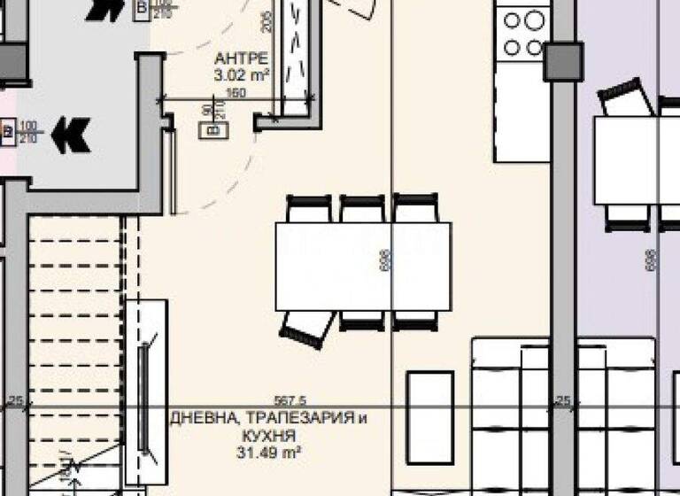 Studio zum Kauf 235.600 € 2 Zimmer 124 m² Borovets