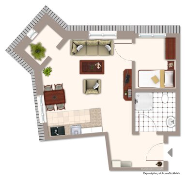 Wohnung zur Miete 469,20 € 2 Zimmer 40,8 m² 3. Geschoss frei ab sofort Flöha Flöha 09557