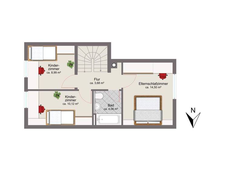 Reihenmittelhaus zum Kauf 499.000 € 4,5 Zimmer 107,9 m² 194 m² Grundstück Feldmoching-Hasenbergl München 80935