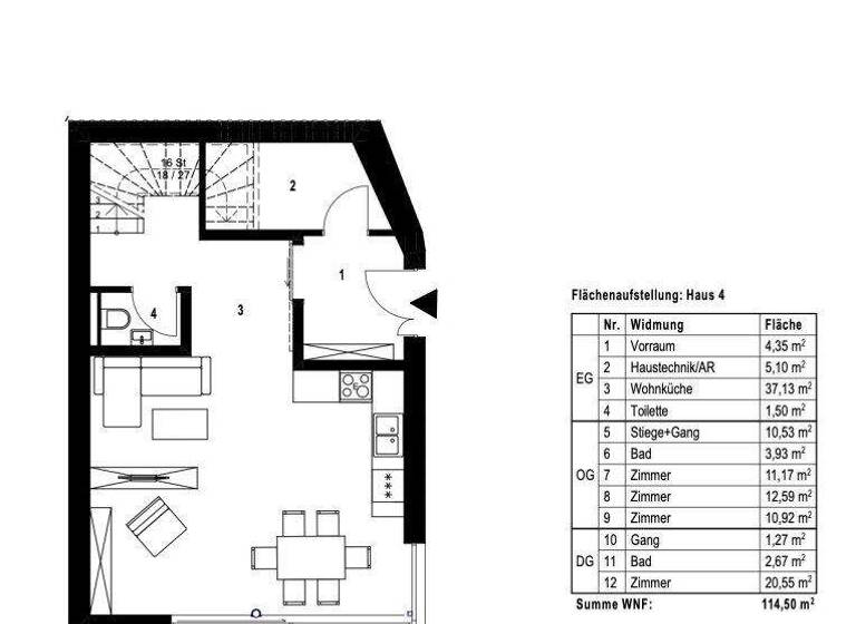 Einfamilienhaus zum Kauf - Erstbezug 629.000 € 5 Zimmer 114,5 m² Enzersfeld im Weinviertel 2202