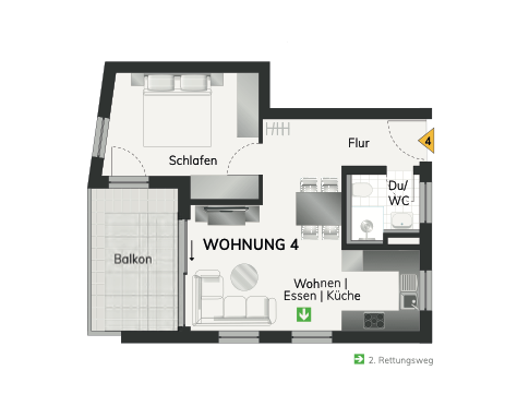 Wohnung zum Kauf provisionsfrei 334.600 € 2,5 Zimmer 49,9 m²<br/>Wohnfläche Hauptstraße 6 Oeffingen Fellbach 70736