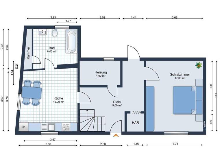 Reihenendhaus zum Kauf 69.000 € 3 Zimmer 85 m² 136 m² Grundstück Calbe 39240
