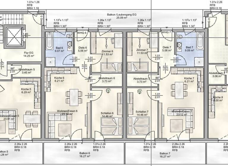Wohnung zum Kauf - Erstbezug 360.000 € 3 Zimmer 85,7 m² Hermann-Schafft-Str. 12 Frommershausen Vellmar 34246