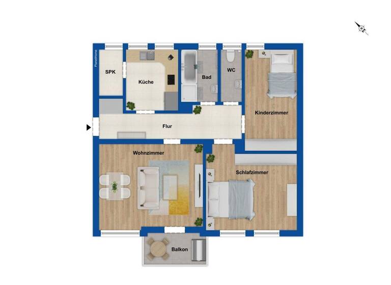 Wohnung zum Kauf 189.000 € 3 Zimmer 86,3 m² 1. Geschoss Weißenburg Weißenburg in Bayern 91781