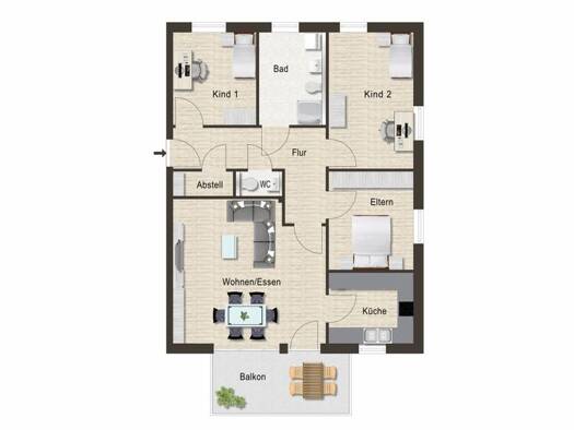 Wohnung zum Kauf 489.000 € 4 Zimmer 101,9 m² Hochdorf 73269