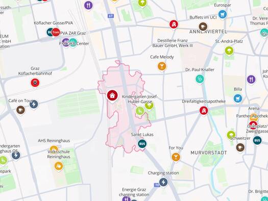 Wohnung zur Miete 560 € 3 Zimmer 74,2 m² Gries Graz 8020