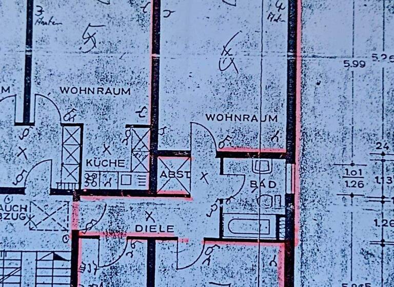 Wohnung zur Miete 410 € 2,5 Zimmer 63 m² 5. Geschoss Himmelohstraße 170b Stockum Witten 58454