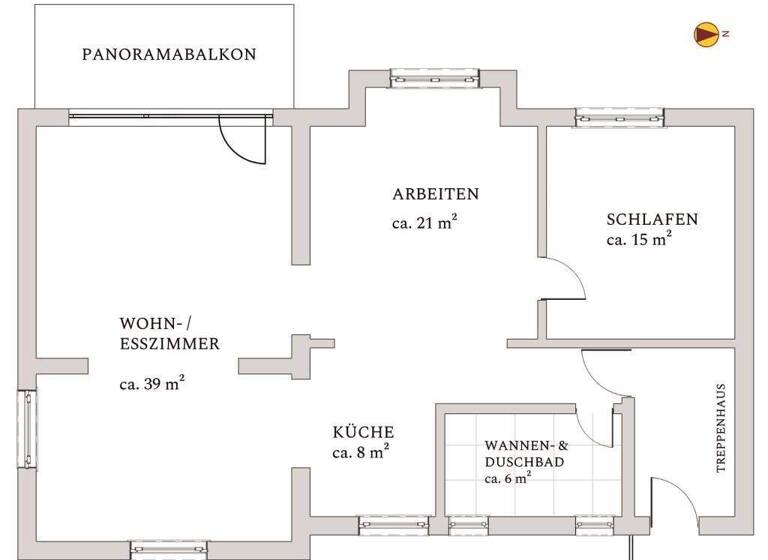 Wohnung zum Kauf - Erstbezug 840.000 € 3 Zimmer 1. Geschoss frei ab sofort Merzhausen 79249