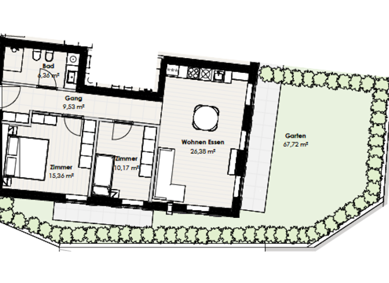 Wohnung zum Kauf 390.000 € 3 Zimmer 68 m² EG Ritten 39054