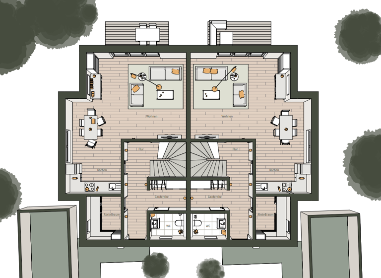 Haus zum Kauf provisionsfrei 425.000 € 4 Zimmer 120,3 m² 511 m² Grundstück Edewechter Straße Ekern Bad Zwischenahn 26160