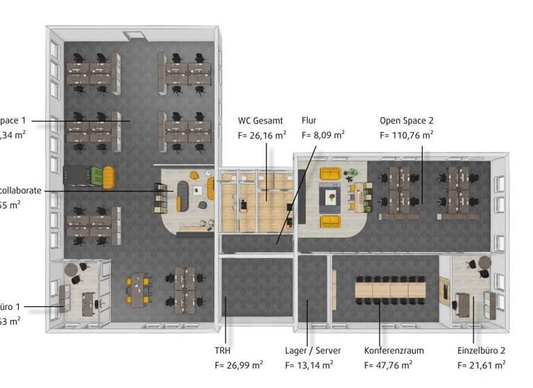 Bürofläche zur Miete ab 525 m²<br/>Teilbarkeit Rheinau Mannheim 68219