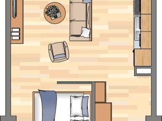 Wohnung zur Miete 749 € 1 Zimmer 55,8 m² 4. Geschoss frei ab 16.04.2027 Am Tabakquartier 52 Woltmershausen Bremen 28197