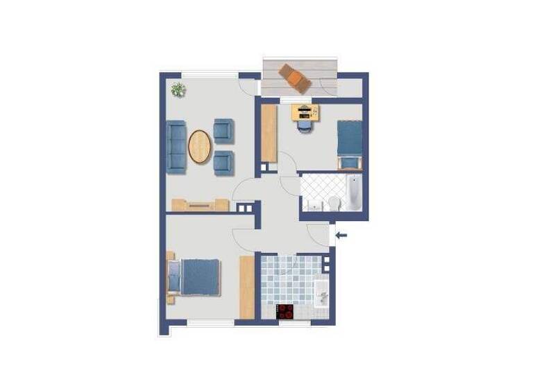 Wohnung zum Kauf provisionsfrei 109.000 € 3 Zimmer 60,5 m² 1. Geschoss frei ab 01.05.2026 Pallasstraße 61 Rauxel Castrop-Rauxel 44575