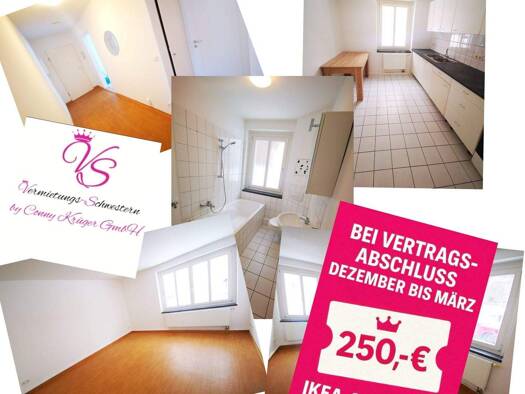Wohnung zur Miete 310 € 2 Zimmer 51,6 m² EG frei ab sofort Zschopauer Straße 133 Lutherviertel Chemnitz 09126