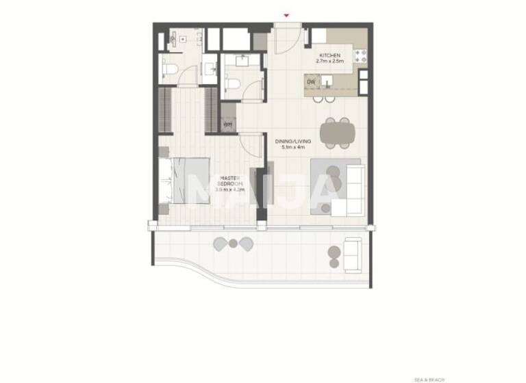 Studio zum Kauf 575.000 € 1 Zimmer 62 m² 1. Geschoss Dubai, Dubai Dubai Dubai Isl