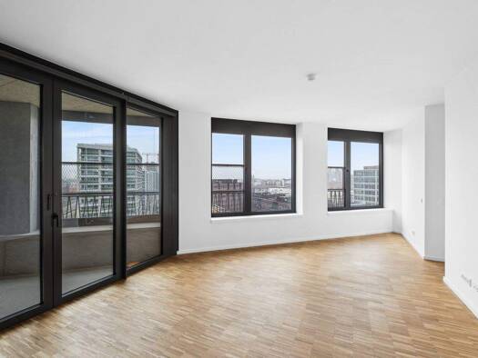 Wohnung zur Miete - Erstbezug 2.065 € 3 Zimmer 87 m² 9. Geschoss Lisa-Fittko-Straße 11 Moabit Berlin 10557
