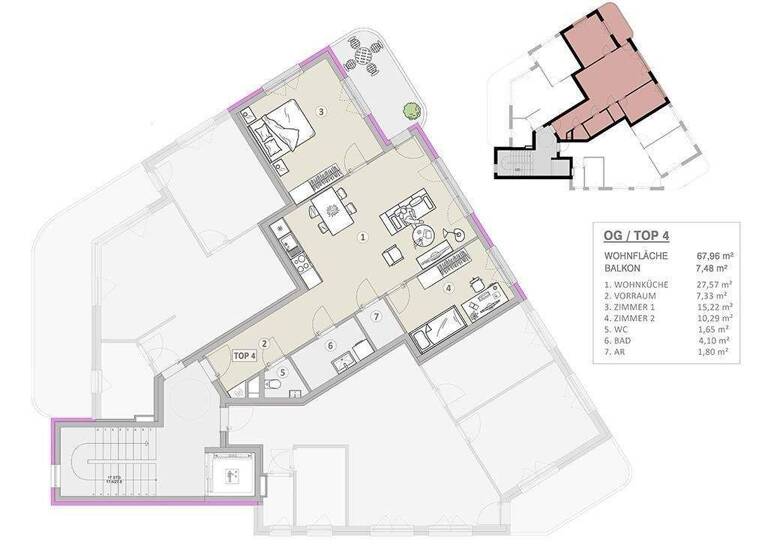 Wohnung zum Kauf - Erstbezug 400.500 € 3 Zimmer 68 m² Wien 1210