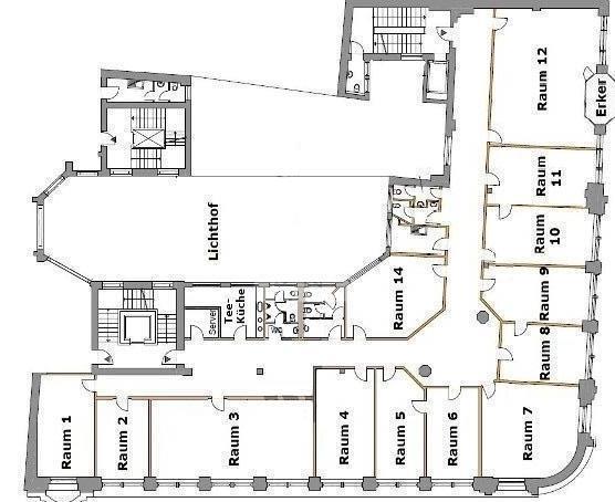 Bürofläche zur Miete provisionsfrei 18,50 € 14 Zimmer 1.422 m²<br/>Bürofläche ab 650 m²<br/>Teilbarkeit Reichsstraße 2 Zentrum Leipzig 04109