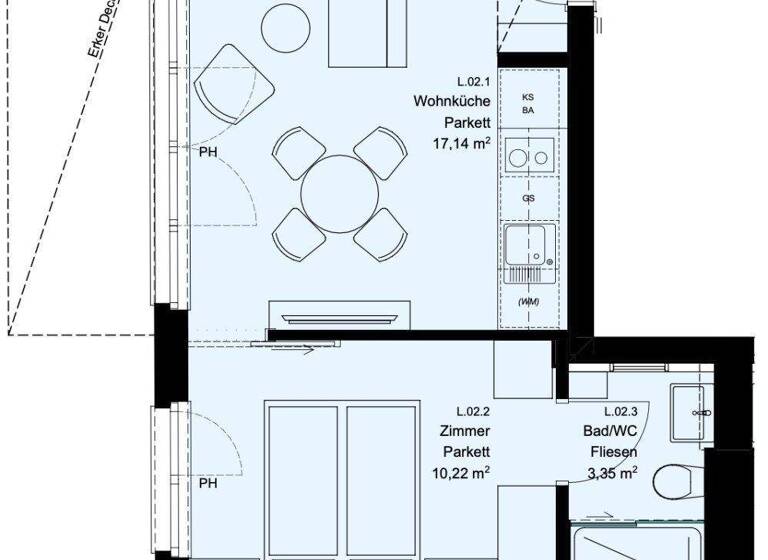 Wohnung zum Kauf - Erstbezug 179.900 € 2 Zimmer 30,8 m² 1. Geschoss Leebgasse Wien 1100