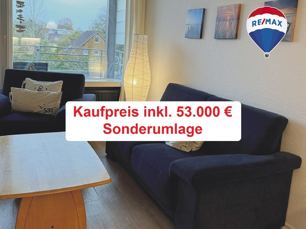 Wohnung zum Kauf 190.000 € 1,5 Zimmer 43 m²<br/>Wohnfläche 2.<br/>Geschoss Kellenhusen Kellenhusen 23746