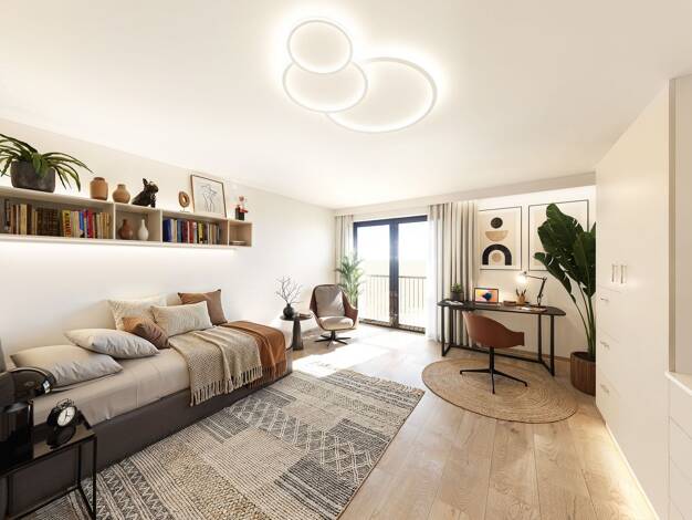 Studio zum Kauf - Neubau provisionsfrei 222.800 € 1 Zimmer 23,9 m² 1. Geschoss Friedenstraße 8 Kumpfmühl-Ziegetsdorf-Neuprüll Regensburg 93051
