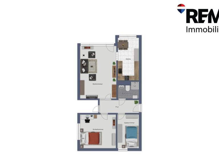 Wohnung zur Miete 550 € 3 Zimmer 68 m² 3. Geschoss frei ab sofort Lachtehausen Celle 29223