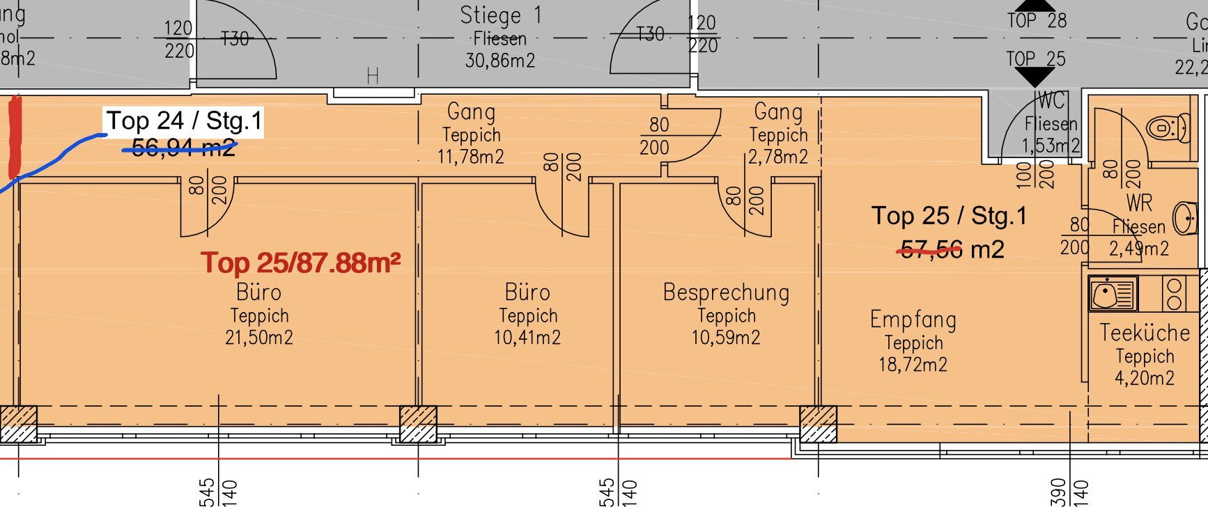 Büro-/Praxisfläche zur Miete 10,50 € Wiener Neudorf 2351