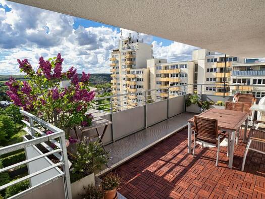 Penthouse zur Miete 1.080 € 3 Zimmer 76,3 m² Geschoss 8/9 frei ab 01.02.2026 Heuchelhof Würzburg 97084