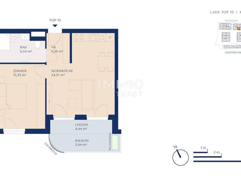 Wohnung zum Kauf - Erstbezug provisionsfrei 740.000 € 5 Zimmer 120 m² 2. Geschoss Wien 1230
