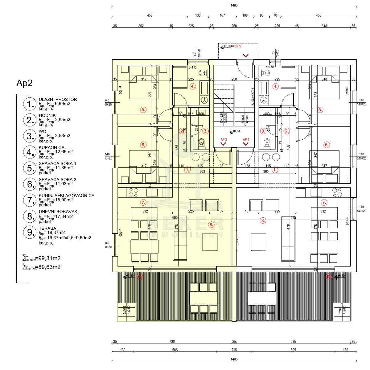 Wohnung zum Kauf 410.000 € 3 Zimmer 99 m²<br/>Wohnfläche EG<br/>Geschoss Pag 23250