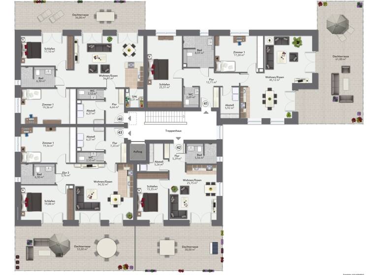 Penthouse zum Kauf 343.000 € 2 Zimmer 76,2 m²<br/>Wohnfläche Achim Achim 28832